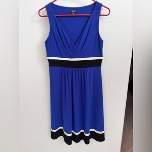 Chaps | Blue V-Neck Dress